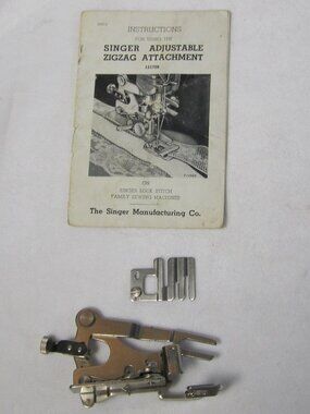 Vintage Singer # 121706 ZigZag Zigzagger Attachment with Manual